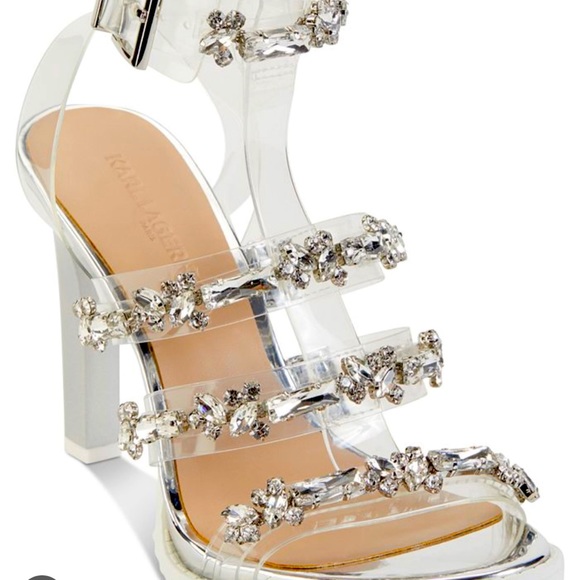 KARL LAGERFELD PARISWomen's Bristol Dress Sandals, Size 9 M - Picture 1 of 7